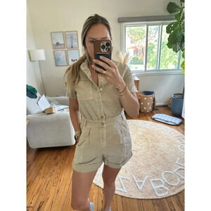 Ba&sh Cotton romper Size Small NWT